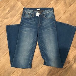 Flare bottom jeans